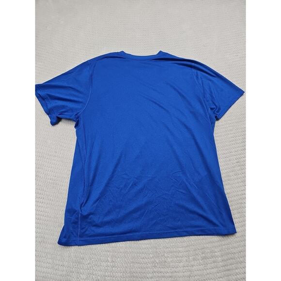 Nike Shirt Mens XL Blue Dri Fit Performance Short Sleeve - Picture 6 of 7